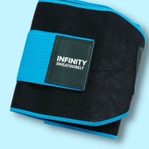 INFINITY Sweat Belt in Black and Blue S/M